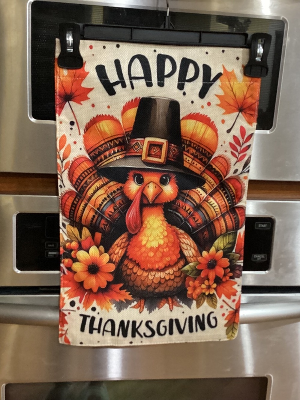 NEW Burlap Double Sided Garden Flag, Fall Thanksgiving, Dachshund